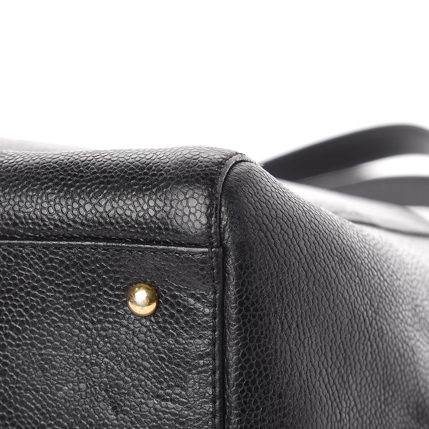 Caviar Large CC Shoulder Bag Black