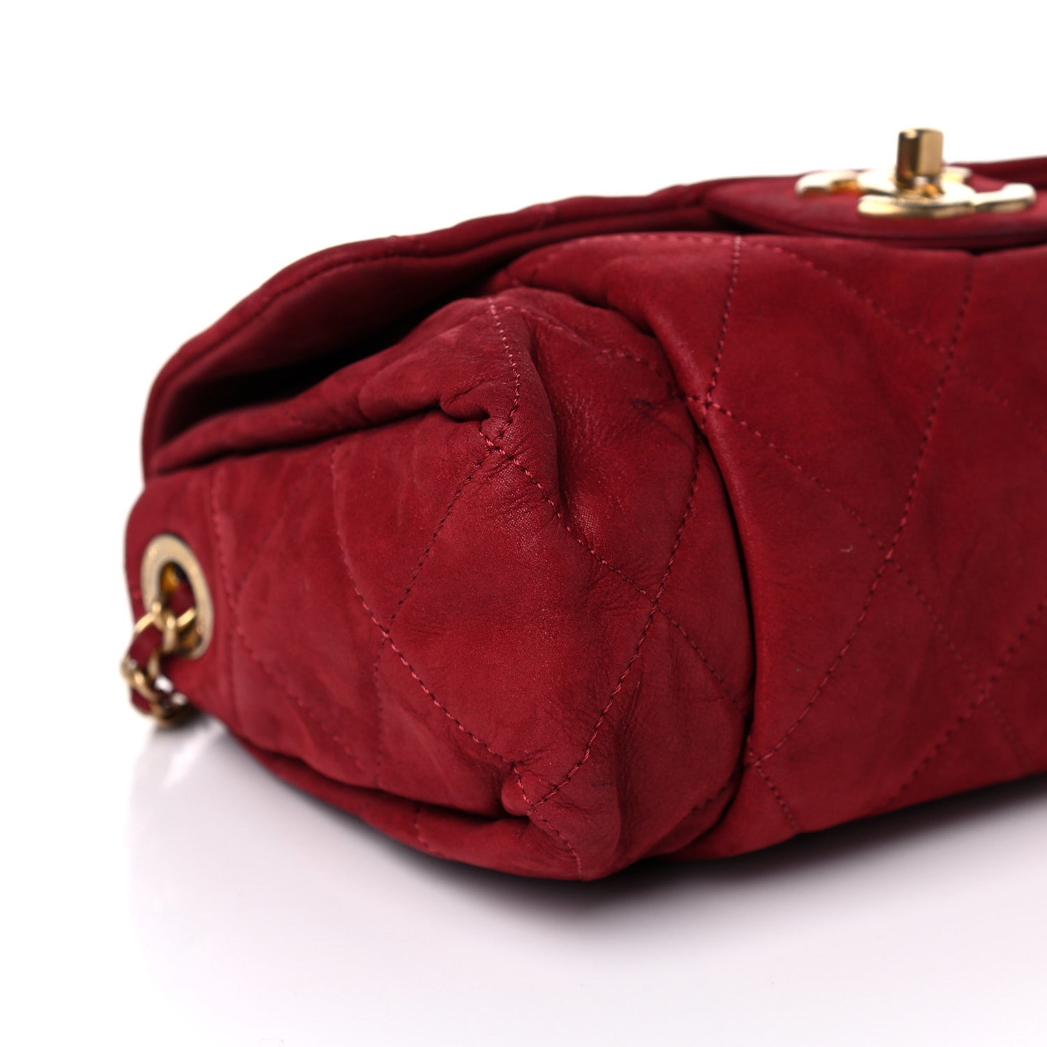 Chanel Iridescent Calfskin Quilted Flap Bag Red 9 of 12