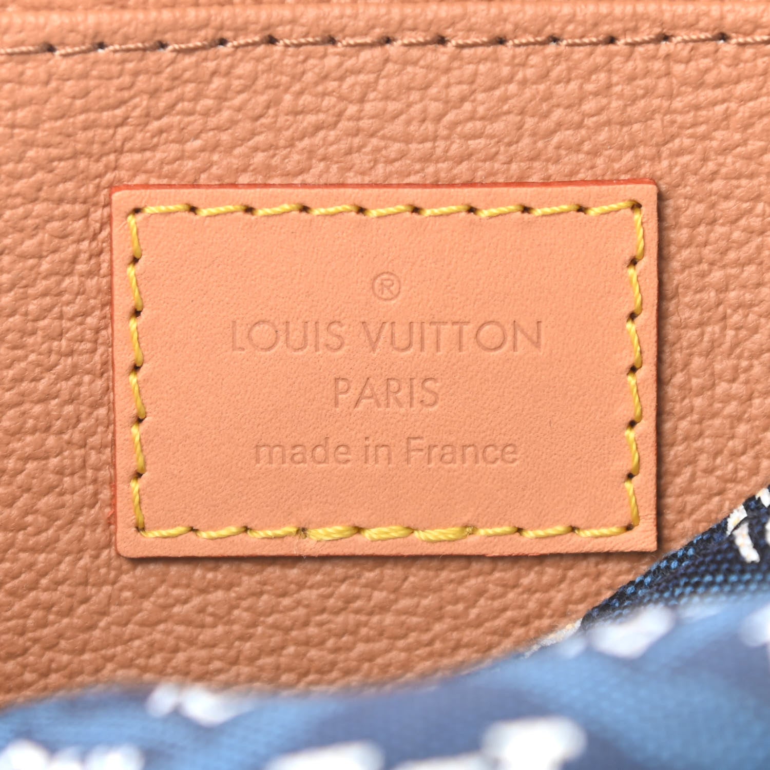 Louis Vuitton Jacquard Since 1854 Cosmetic Pouch PM Blue 6 of 8