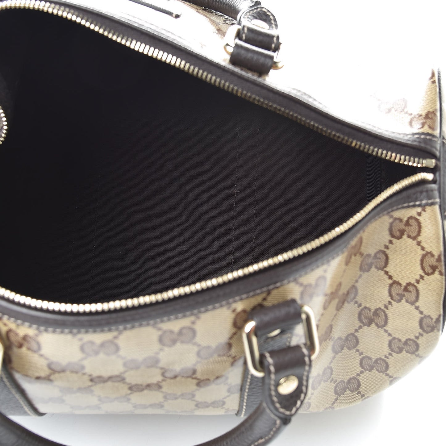 Crystal Monogram Medium Joy Boston Dark Brown