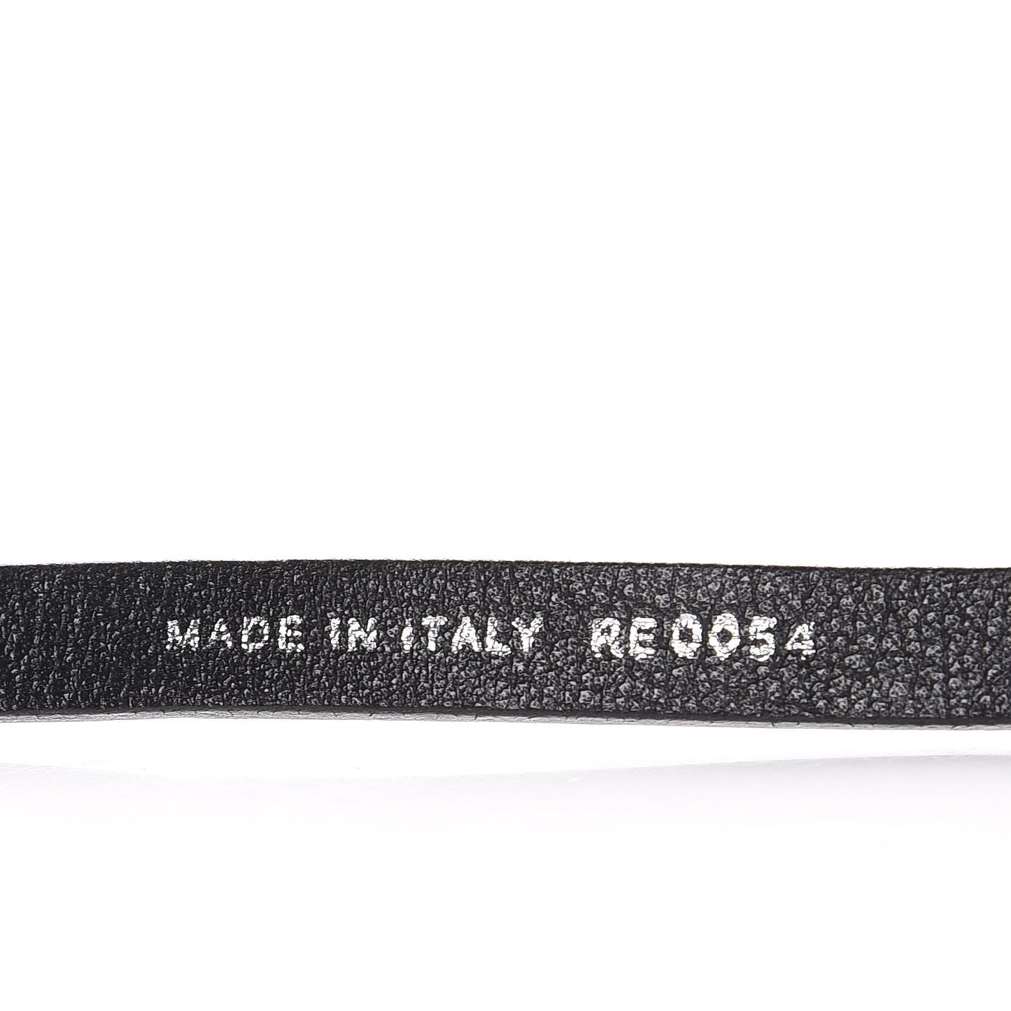 Calfskin Crystal Logo Clasp Belt 85 Black