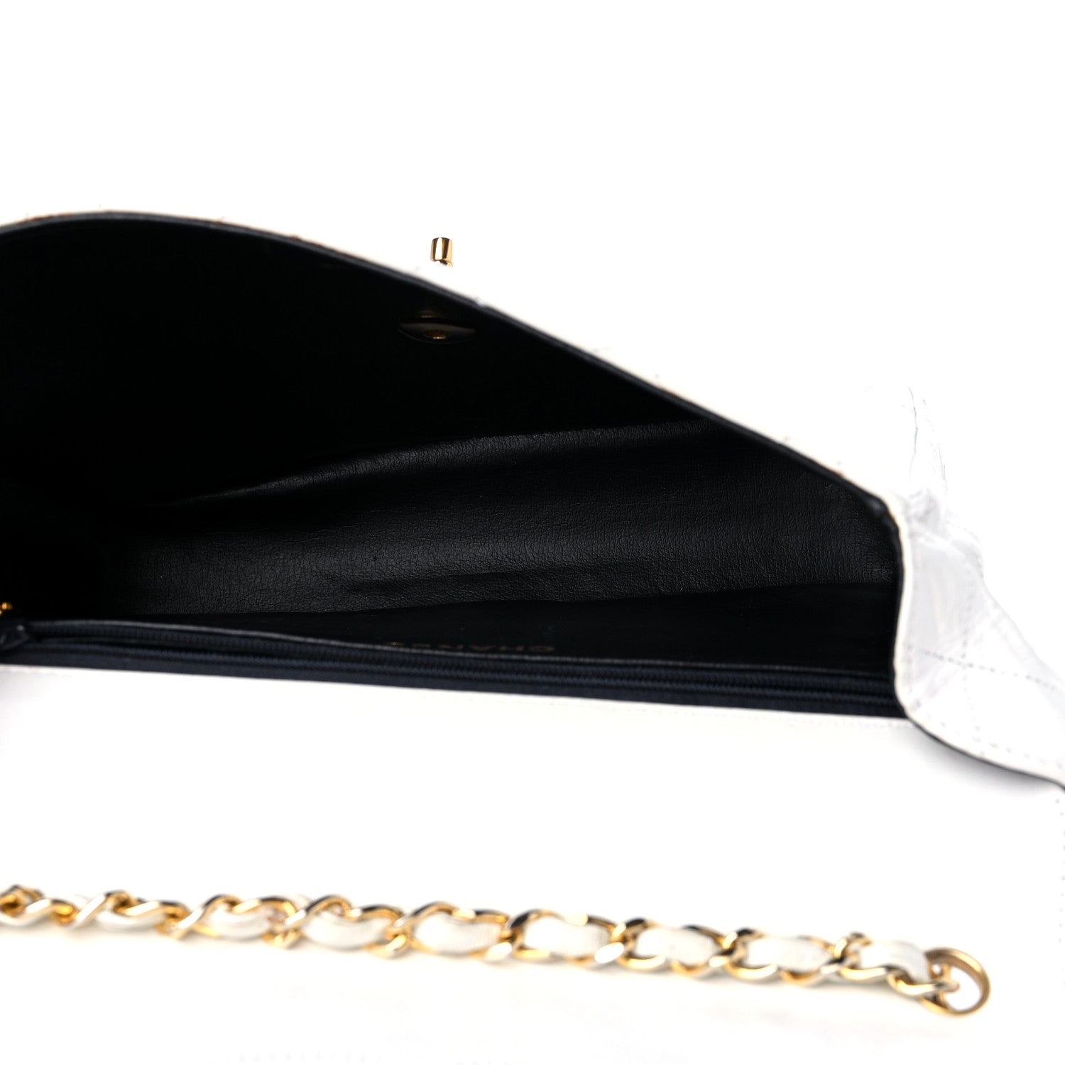 Chanel Lambskin Quilted Envelope Flap White 5 of 16