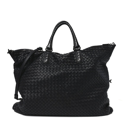 Bottega Veneta Nappa Intrecciato Maxi Convertible Tote Black 1 of 11