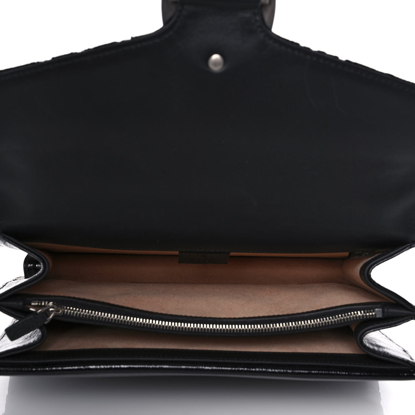 Velvet GG Monogram Small Dionysus Shoulder Bag Black