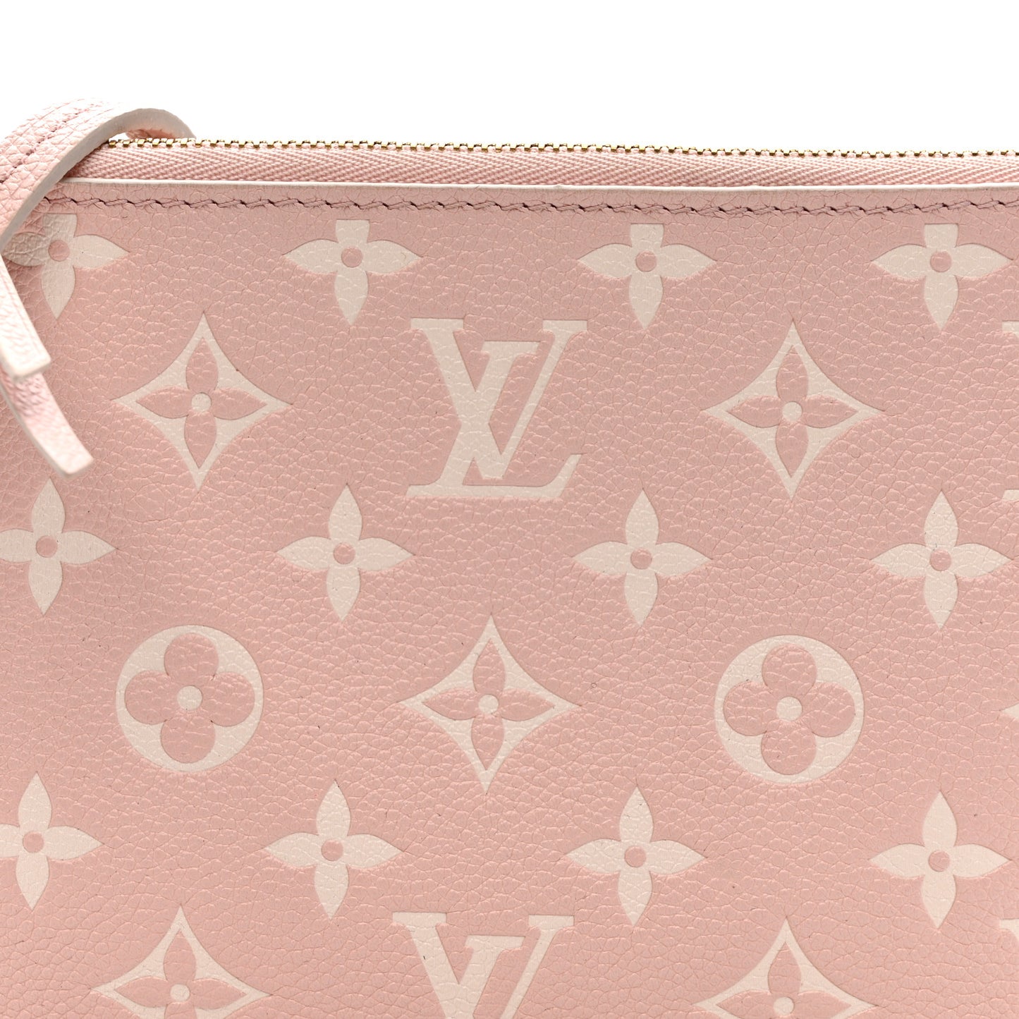Empreinte Monogram Double Zip Pochette Rose