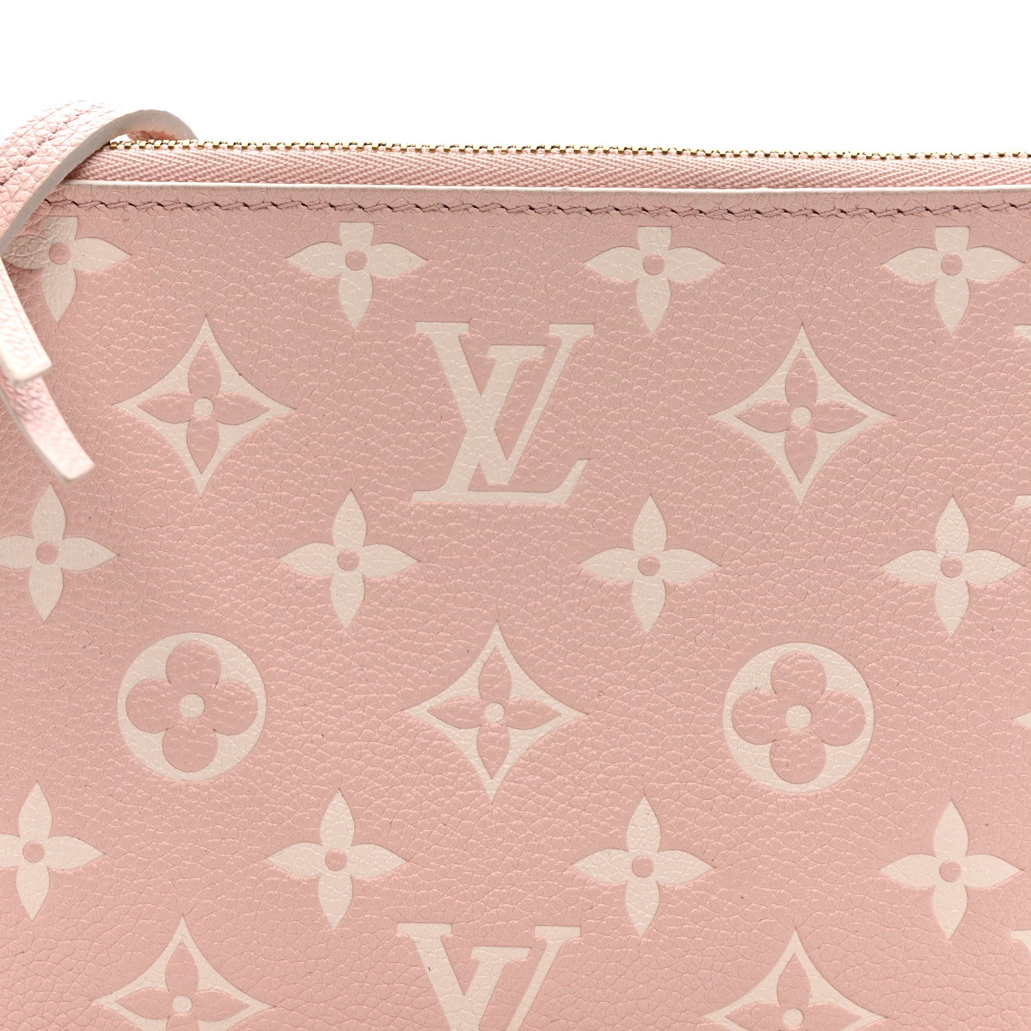 Louis Vuitton Empreinte Monogram Double Zip Pochette Rose 8 of 11