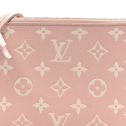 Louis Vuitton Empreinte Monogram Double Zip Pochette Rose 8 of 11