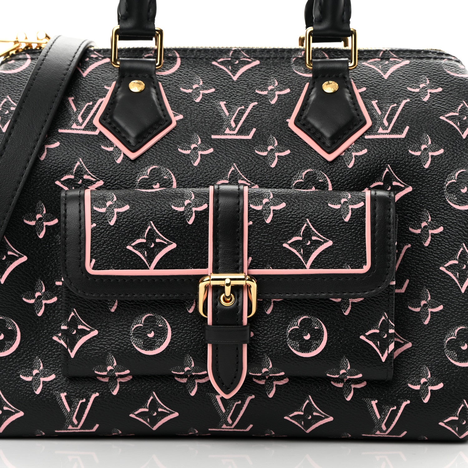 Louis Vuitton Monogram Fall for You Speedy Bandouliere 25 Black 7 of 10