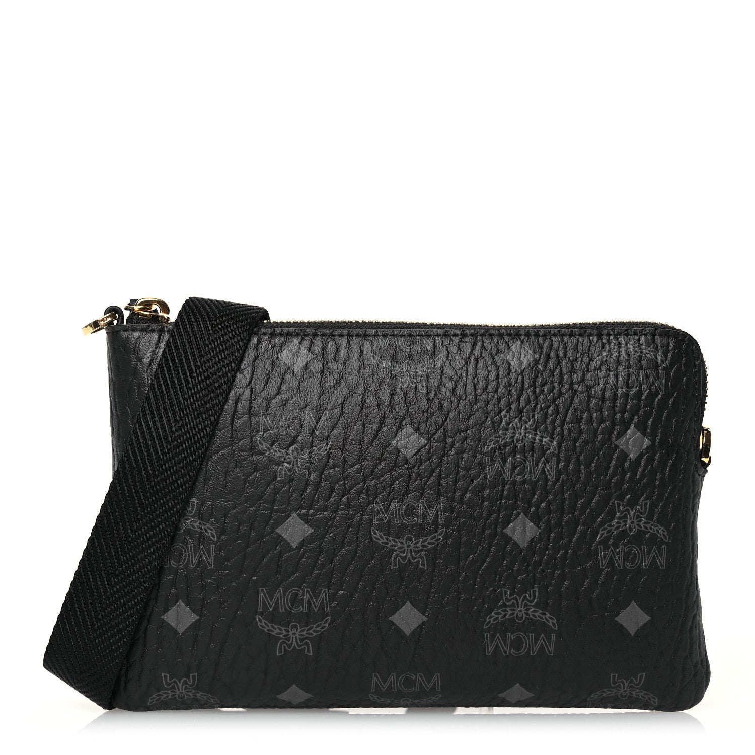 MCM Visetos Small Crossbody Pouch Black 1 of 11