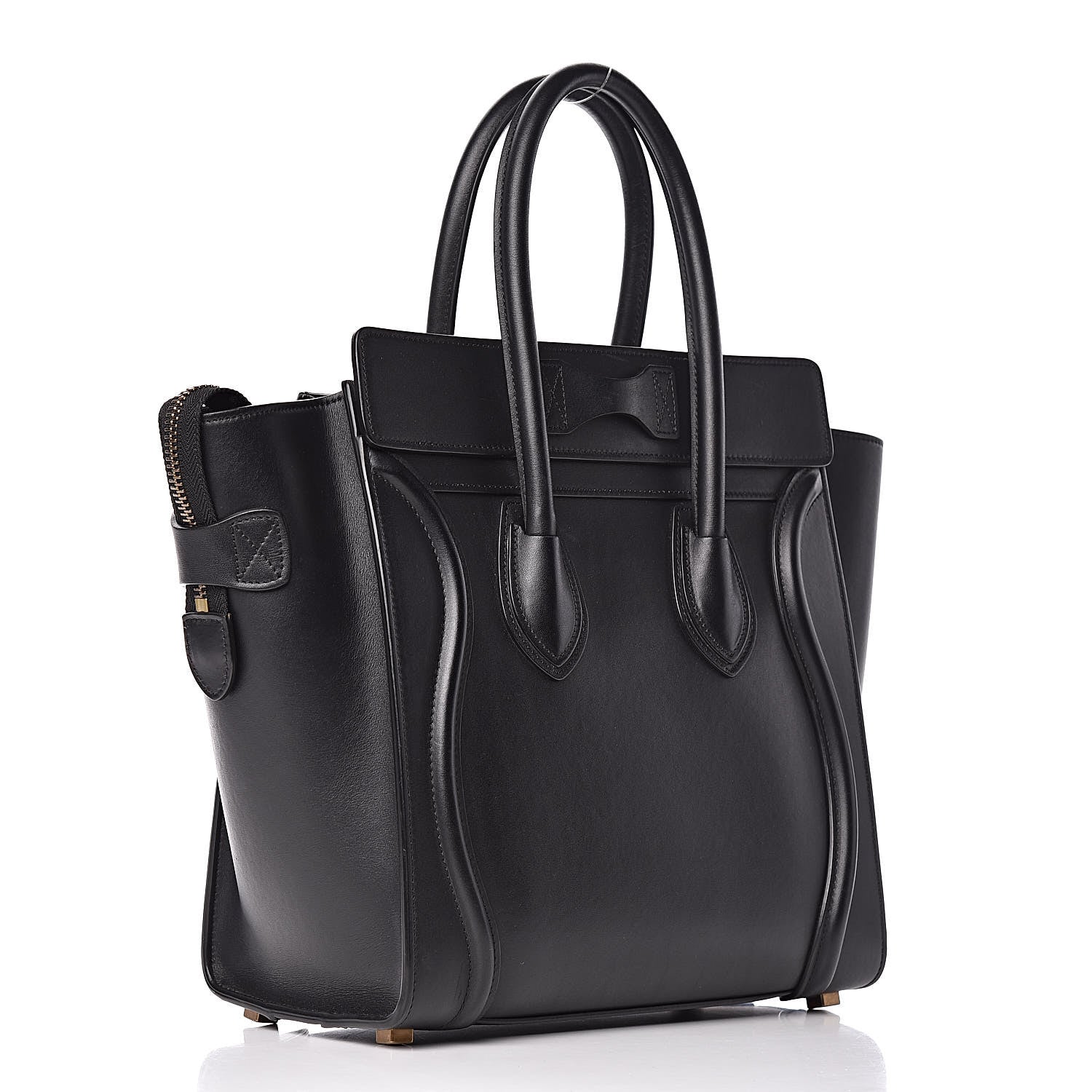 Celine Smooth Calfskin Micro Luggage Black 3 of 13