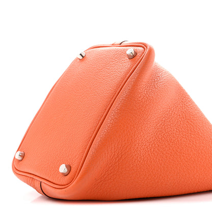 Hermes Taurillon Clemence Picotin Lock 18 PM Orange 9 of 13
