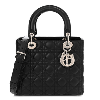 Christian Dior Lambskin Cannage Medium Lady Dior Black 1 of 12