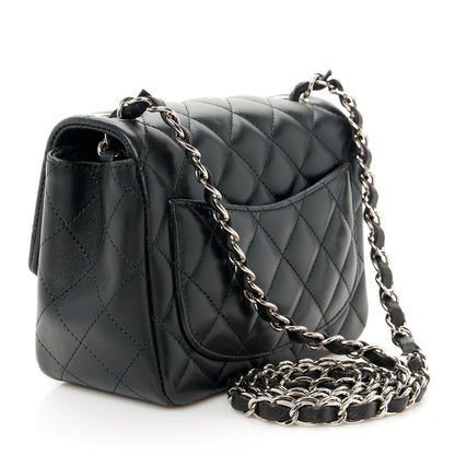 Chanel Lambskin Quilted Mini Square Flap Black 3 of 12
