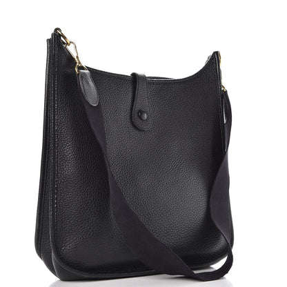 Hermes Taurillon Clemence Evelyne GM Black 3 of 13