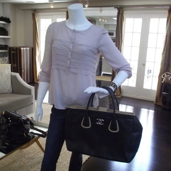 Chanel Lambskin Executive Cerf Shopper Tote 2 of 12
