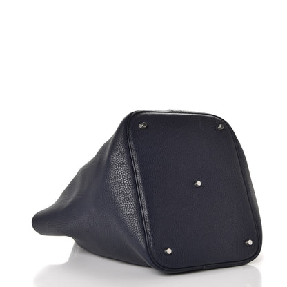 Hermes Taurillon Clemence Picotin Lock 26 GM Bleu Nuit 4 of 8