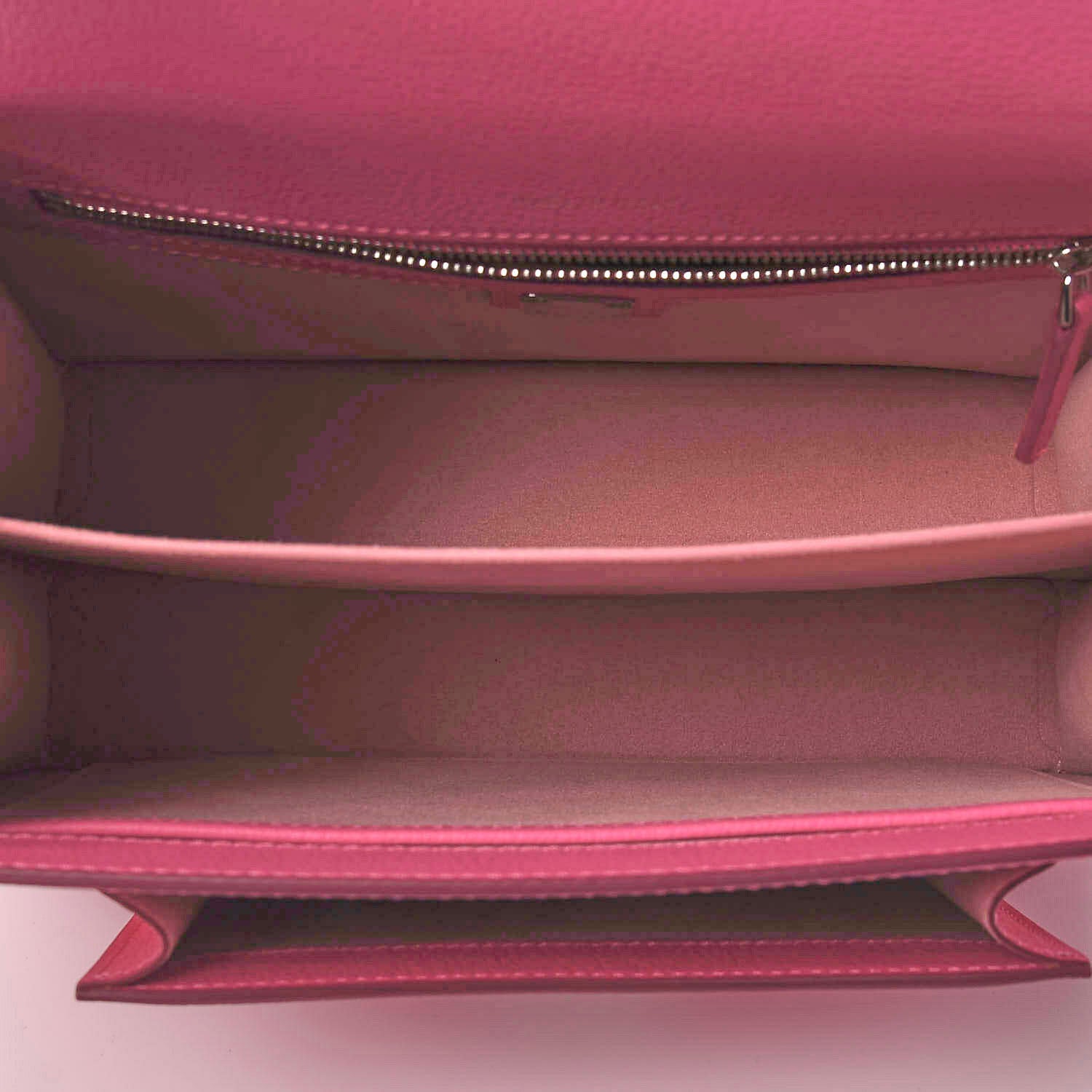 MCM Grained Calfskin Medium Patricia Park Avenue Satchel Sugar Pink 4 of 9