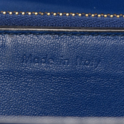 Celine Smooth Calfskin Large Classic Box Flap Bag Slate Blue 6 of 16