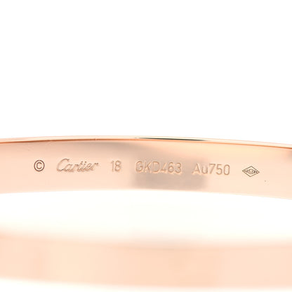 Cartier 18K Pink Gold LOVE Bracelet 18 4 of 4