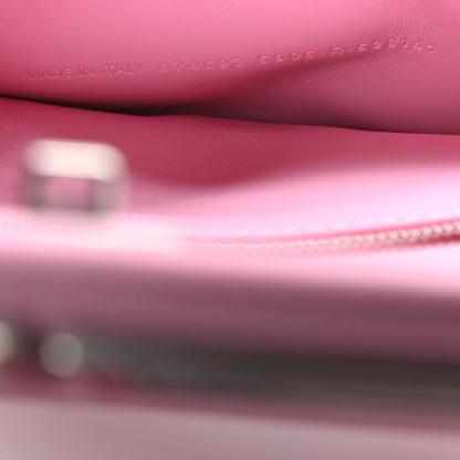 Balenciaga Calfskin Stripe Embossed Small Gossip Bag Candy Pink 7 of 10