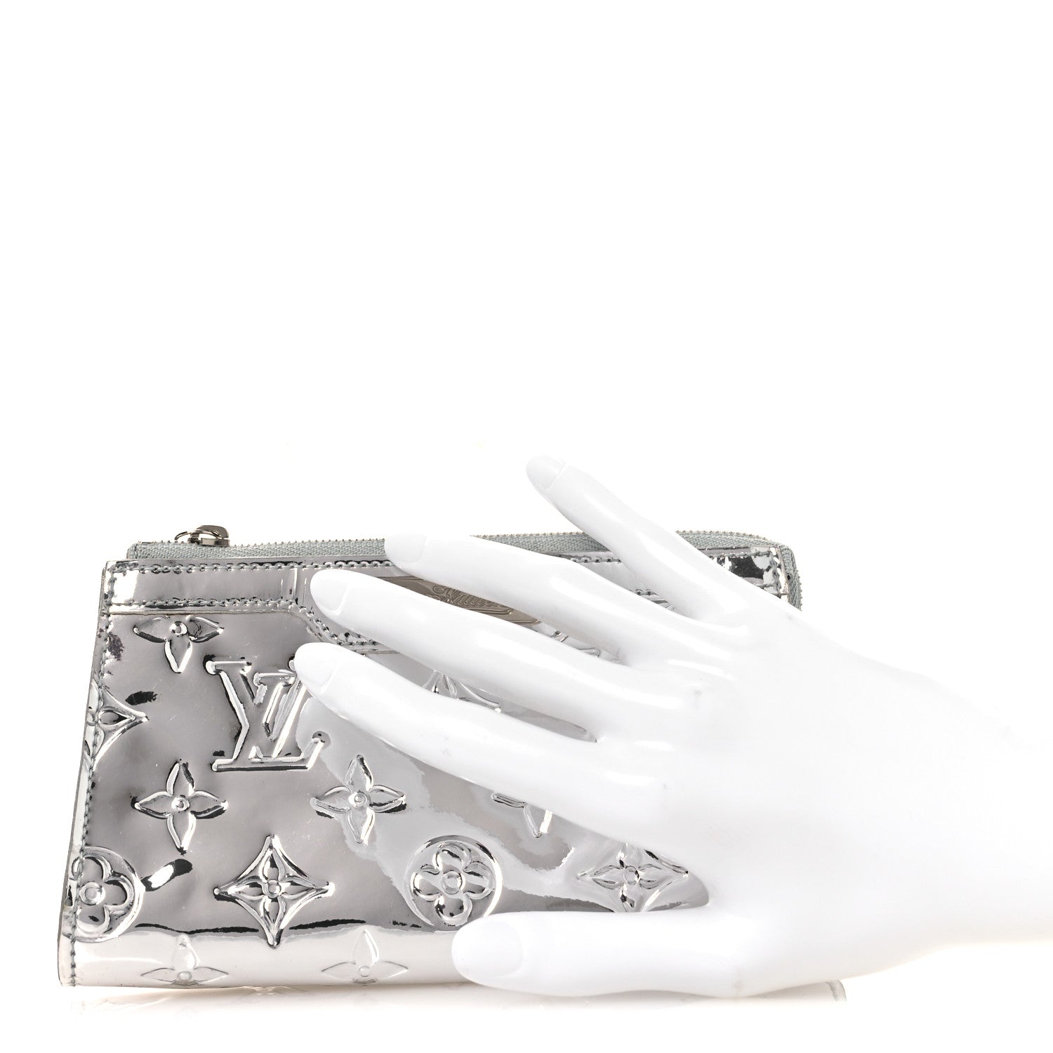 Louis Vuitton Monogram Miroir Trousse Cosmetic Bag Silver 1834535