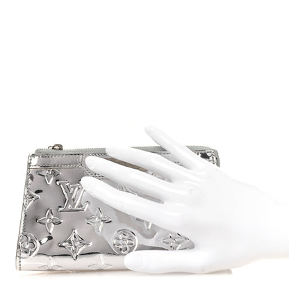 Louis Vuitton Monogram Miroir Trousse Cosmetic Bag Silver 2 of 10
