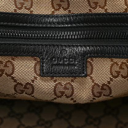 Gucci Calfskin Monochrome Medium Double G Tote Bag Black 6 of 10