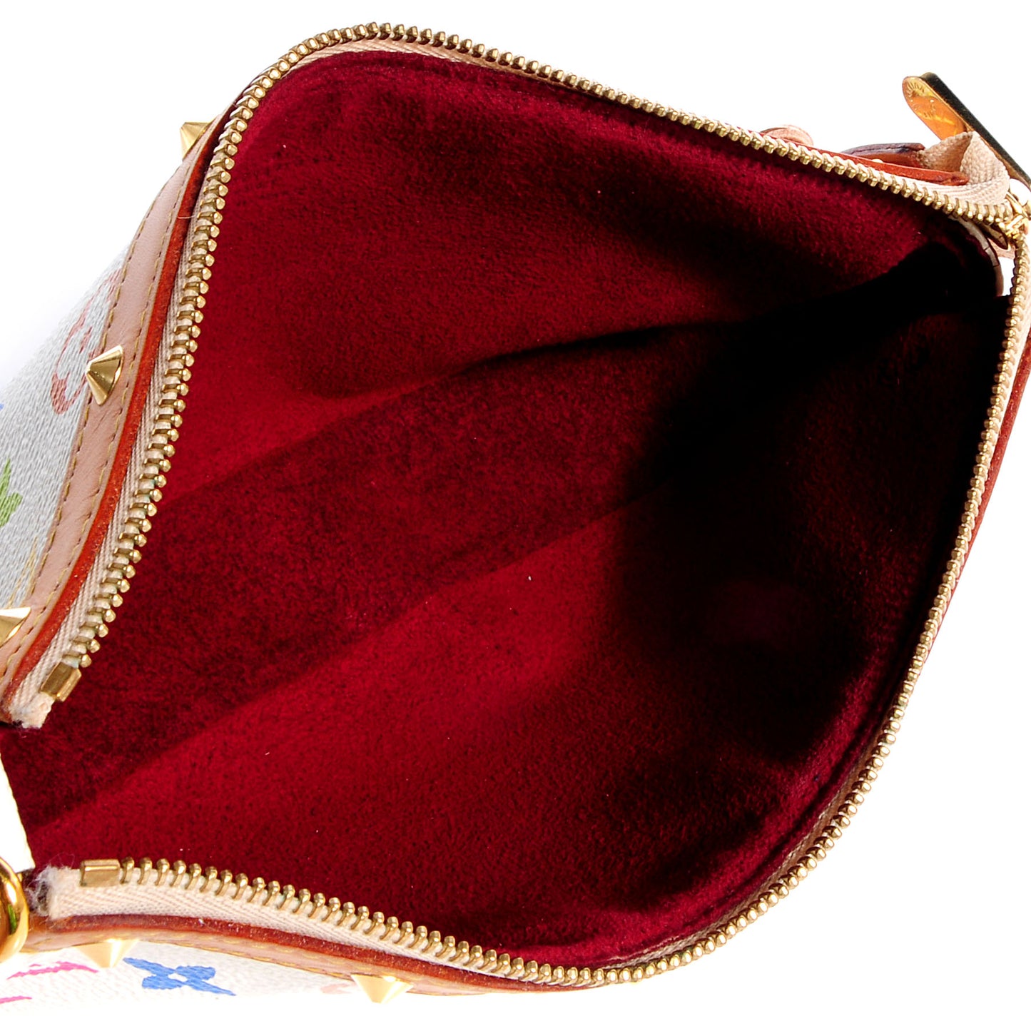 Monogram Multicolor Pochette Accessories White