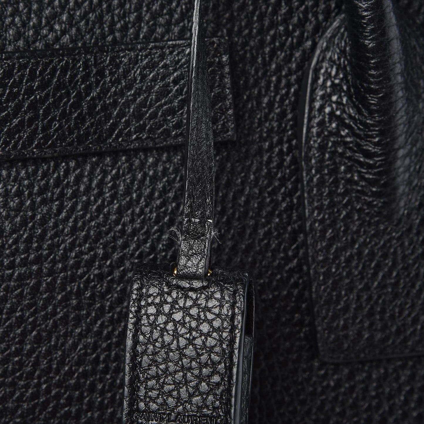 Grained Calfskin Large Sac De Jour Carryall Black
