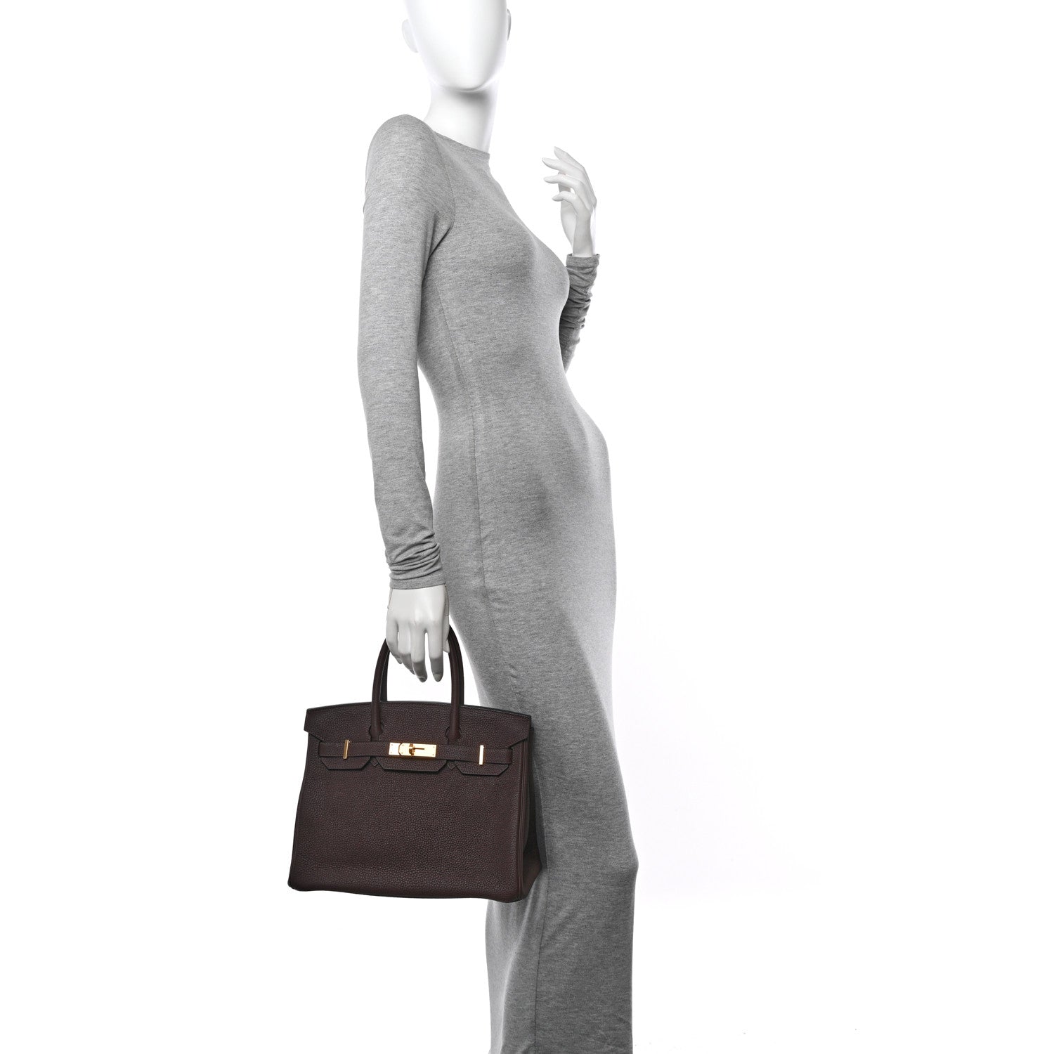 Hermes Togo Birkin 30 Chocolate 2 of 12