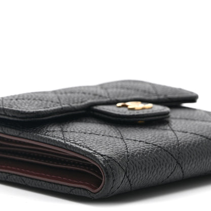 Chanel Caviar Quilted Compact Flap Wallet Black 10 of 11