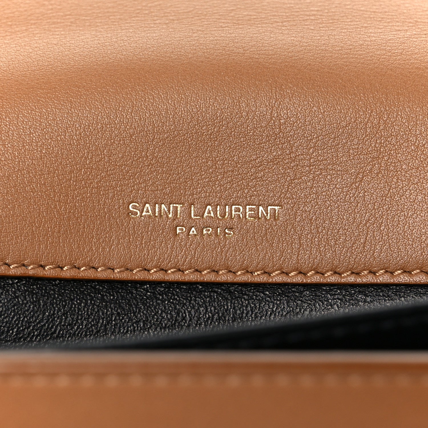 Saint Laurent Suede Smooth Calfskin Monogram Medium Solferino Soft Satchel Cinnamon 6 of 11