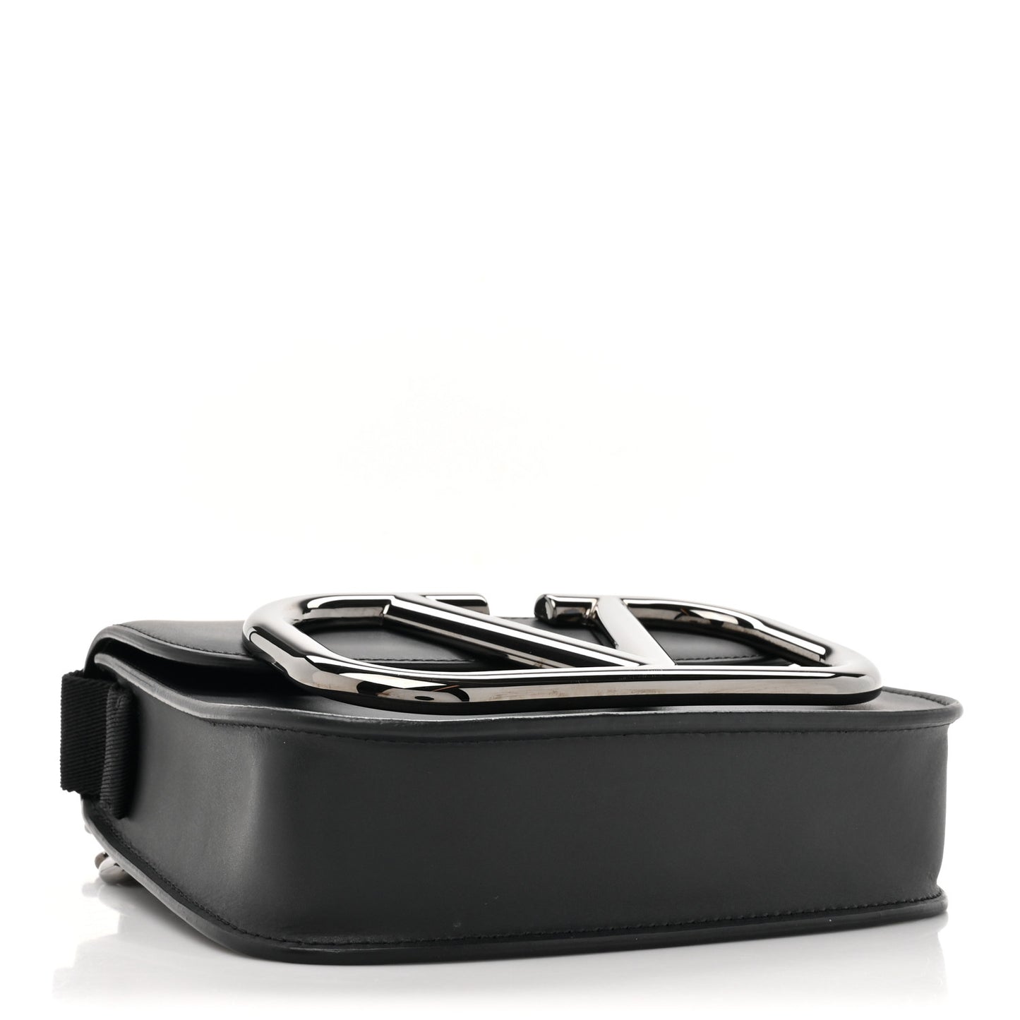 Smooth Calfskin Small Supervee Crossbody Bag Black