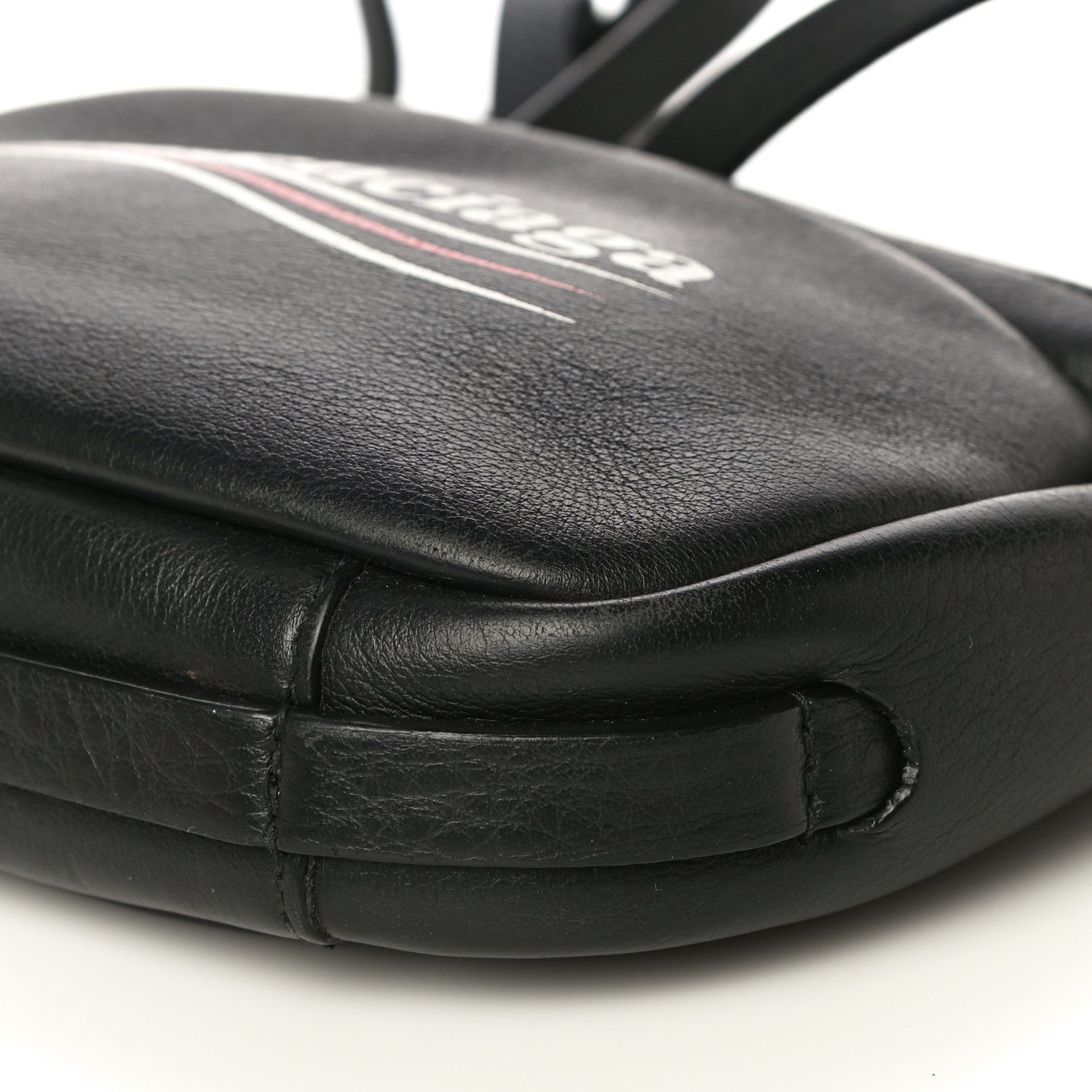 Balenciaga Calfskin Political Campaign Logo XS Camera Bag Black 11 of 14