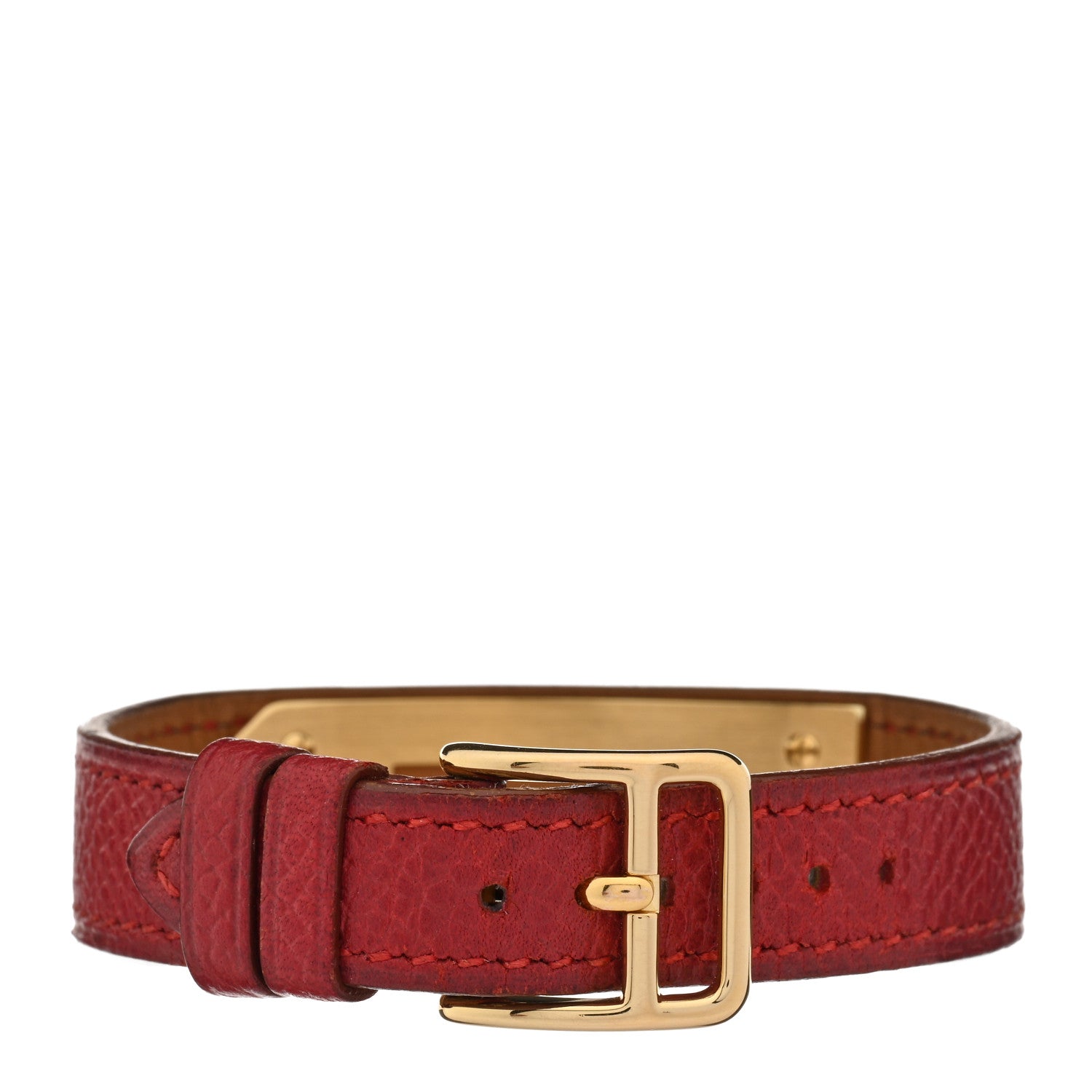 Hermes Stainless Steel Courchevel 20mm Kelly Cadena Quartz Watch Rouge 2 of 4