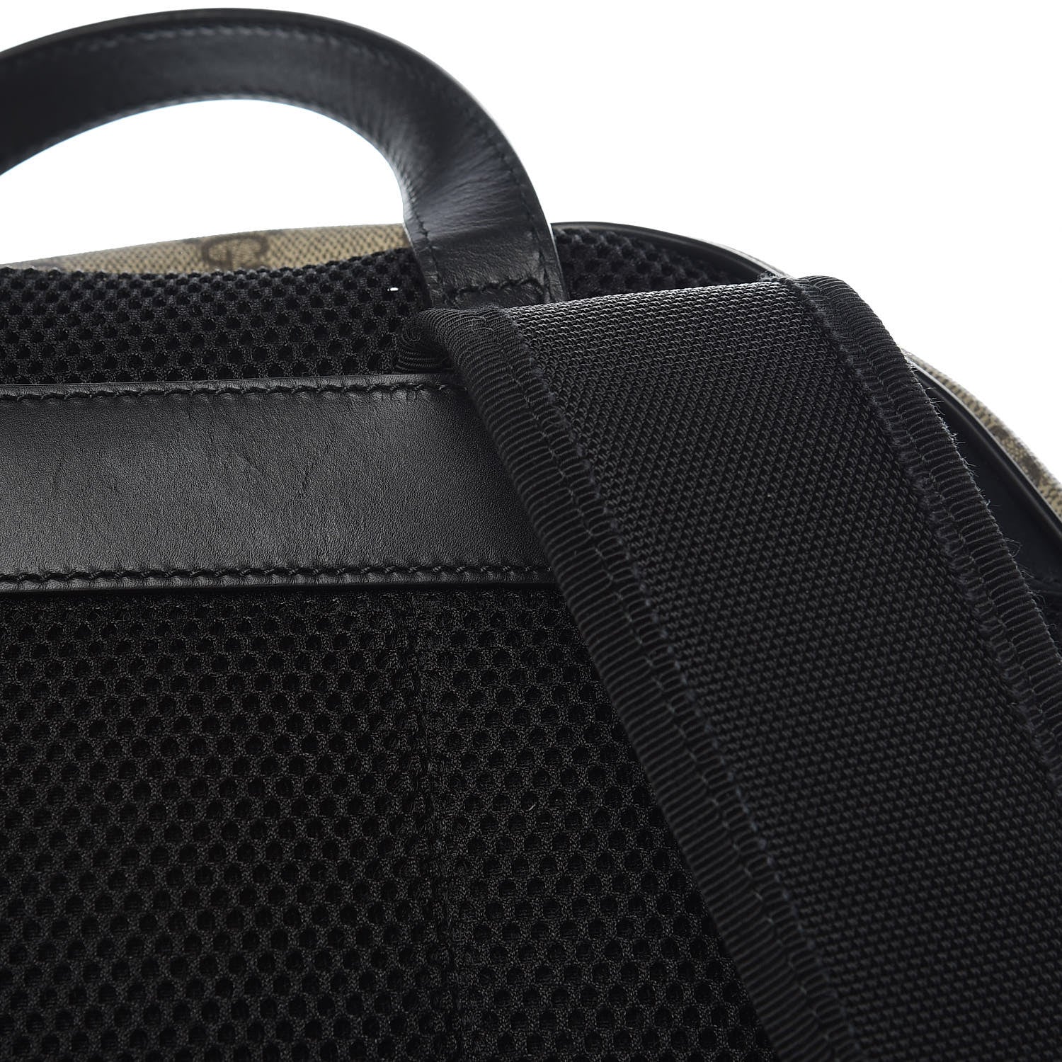 Gucci GG Supreme Monogram Web Dome Backpack Black 9 of 13