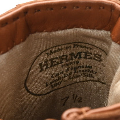 Hermes Lambskin Collier De Chien Gloves 7.5 Brown 3 of 4