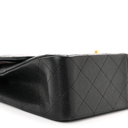 Chanel Caviar Quilted Jumbo Double Flap Black 9 of 10