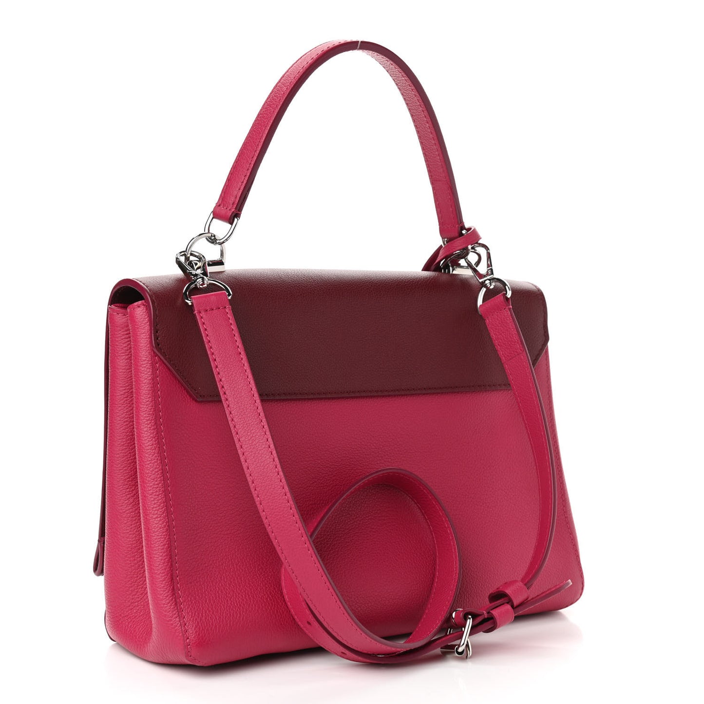 Calfskin Lock Me II Pink Red