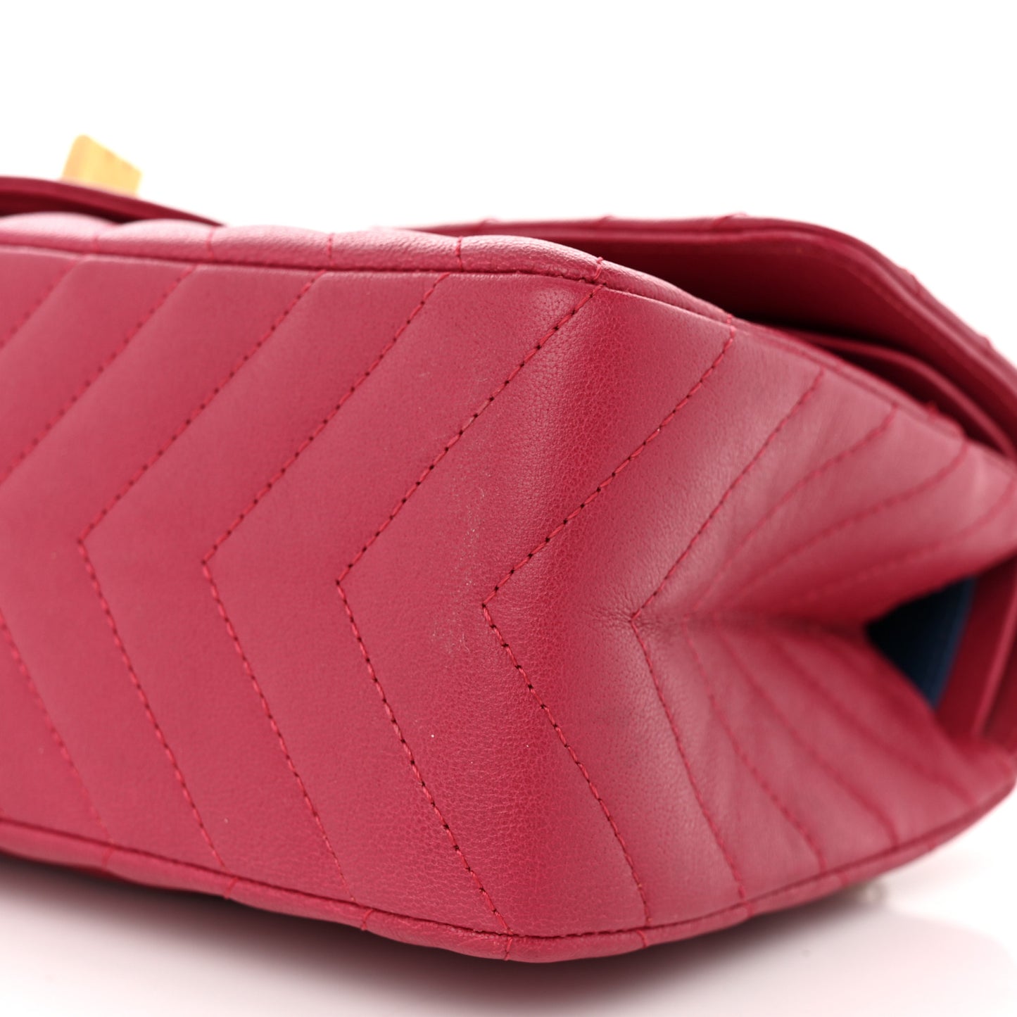 Sheepskin Chevron Quilted 2.55 Reissue 225 Flap Dark Pink