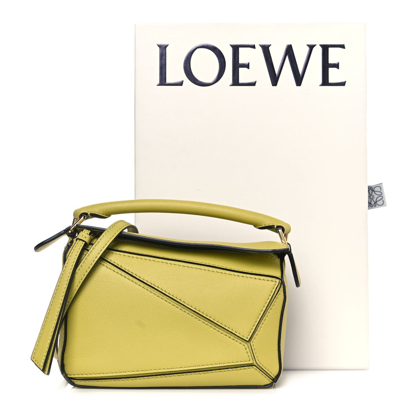 Calfskin Mini Puzzle Bag Yellow