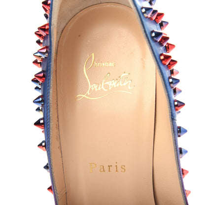Christian Louboutin Patent Scarabe Follies Spikes 120 Pumps 38.5 Rose Digitale 8 of 10