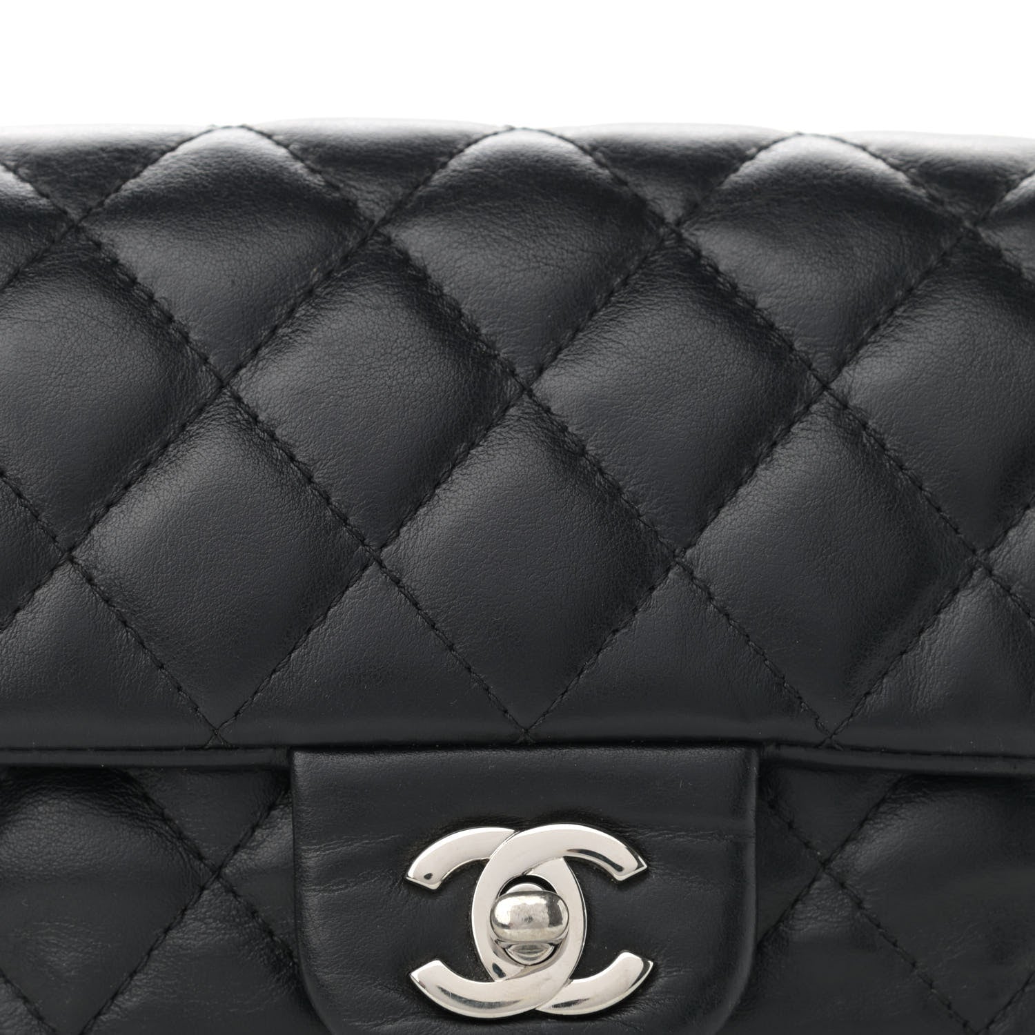 Chanel Calfskin Quilted CC Uniform Flap Belt Bag Black 8 of 10