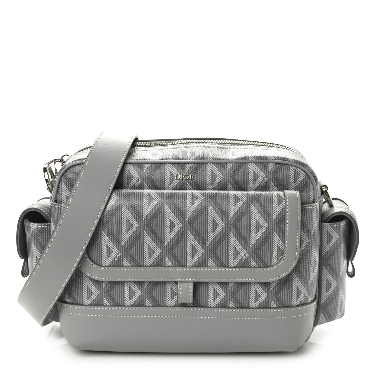 Coated Canvas CD Diamond Hit The Road Messenger Grey
