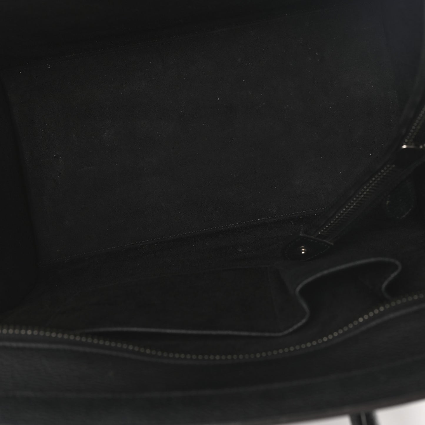 Drummed Calfskin Mini Luggage Black