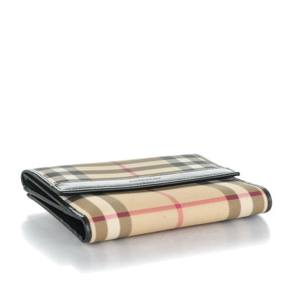Burberry Nova Check Compact Wallet Black 4 of 8