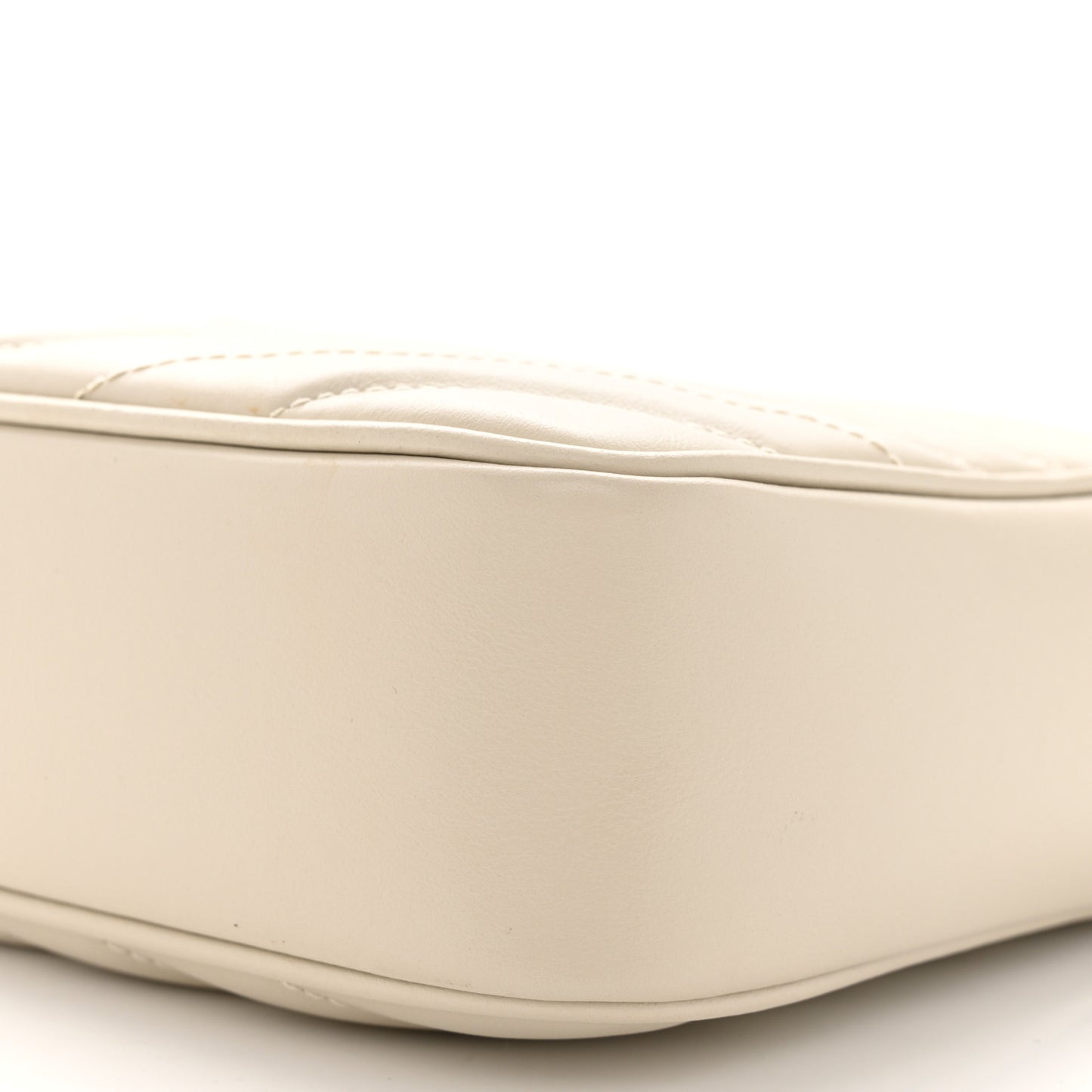 Calfskin Matelasse Monogram Lou Camera Bag Crema Soft