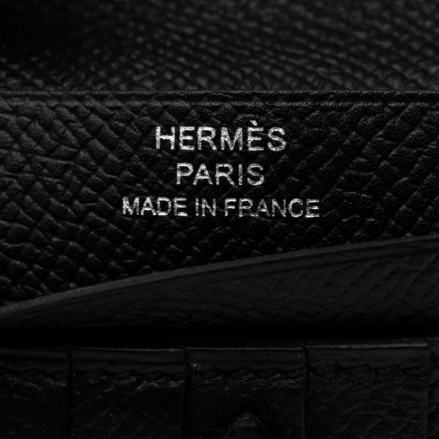 Hermes Epsom Bearn Compact Wallet Black 6 of 8