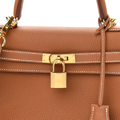 Hermes Togo Kelly Retourne 25 Gold 8 of 11