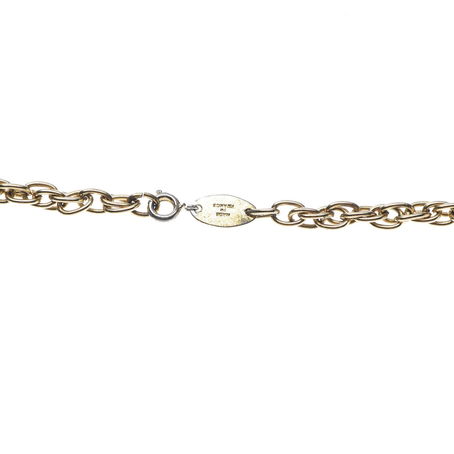 CC Chain Pendant Necklace Gold